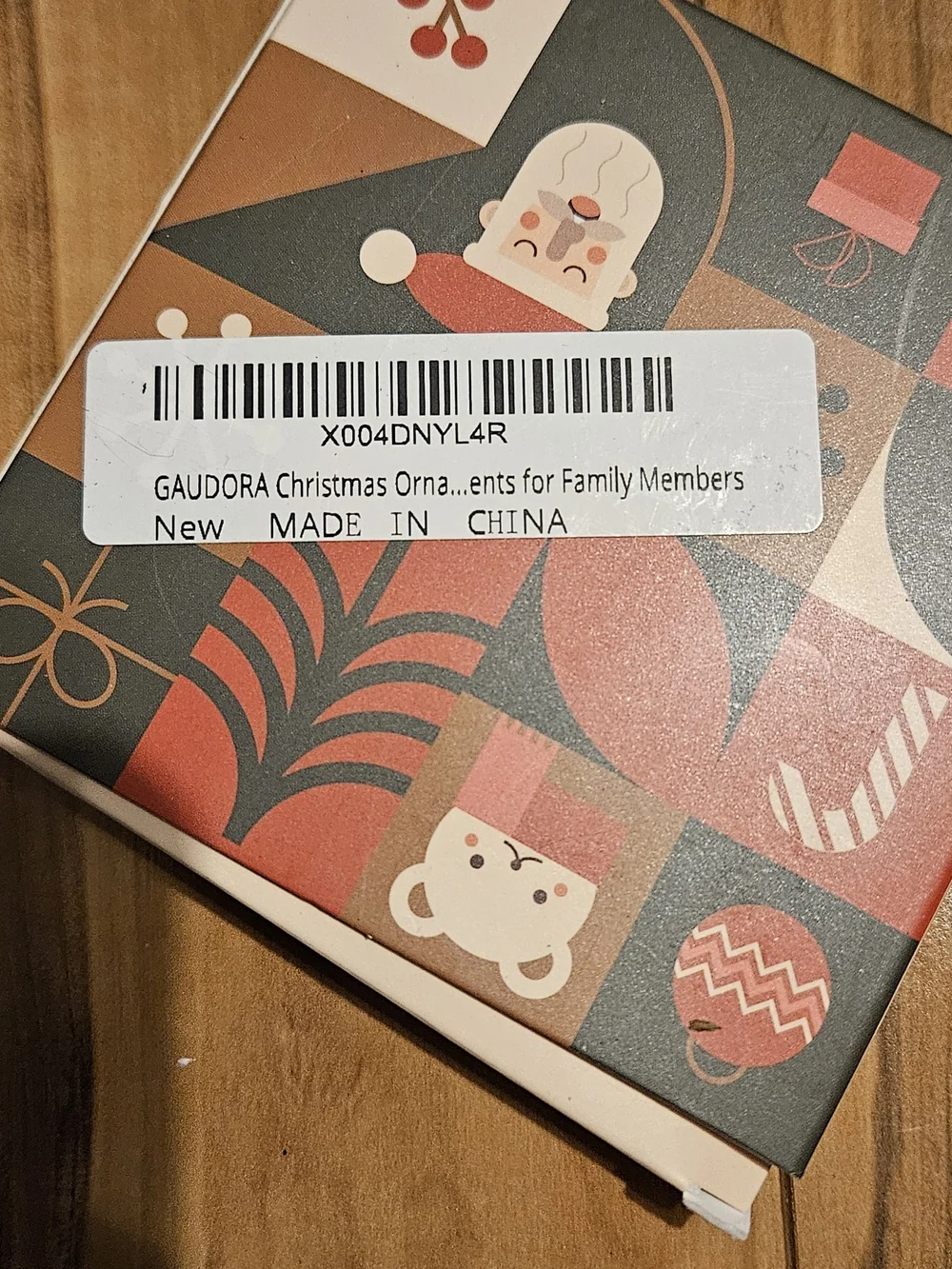 Family Will Always Be Connected By Heart Round Ornament - White & Rose Gold